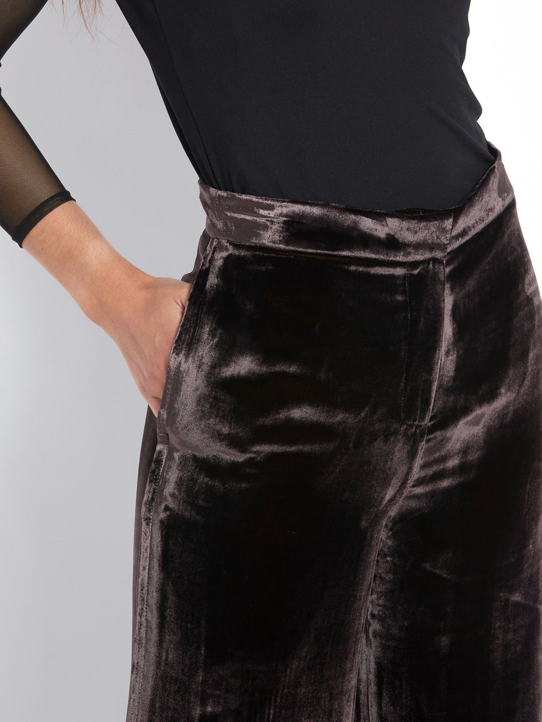 Naomi Velvet Mulberry Pant