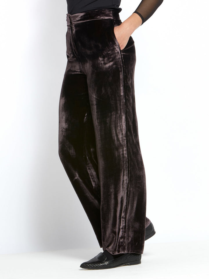 Naomi Velvet Mulberry Pant