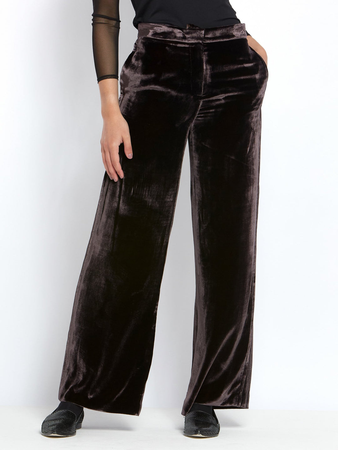 Naomi Velvet Mulberry Pant