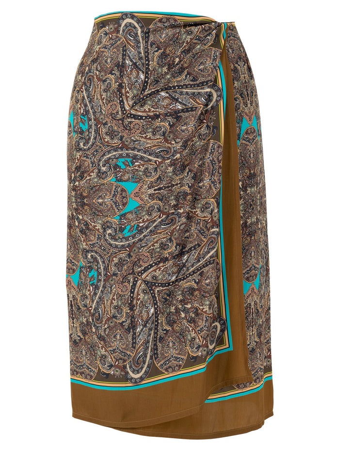 Wrap Paisley Skirt