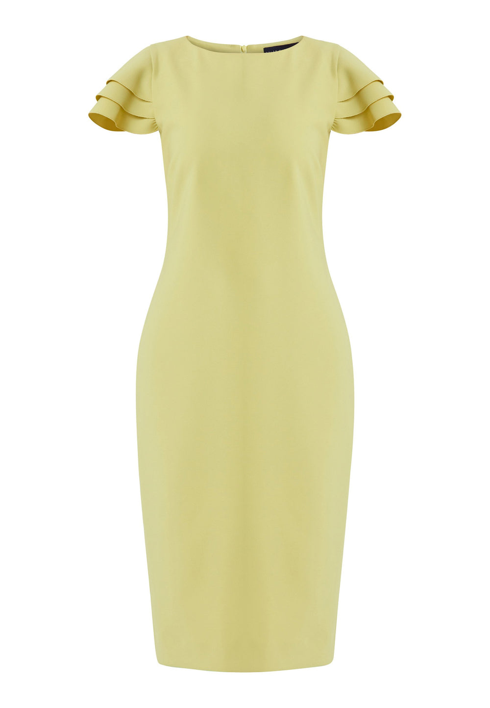 Turn Heads at your upcoming occasions In this striking citrus shift dress. Engineered with a flirty tripple tiered frill cap sleeve. Heighten the drama of this piece with your favourite accessories and heels. Attending a summer wedding? Mother of the bride? Heading to the races? This is the dress for you.