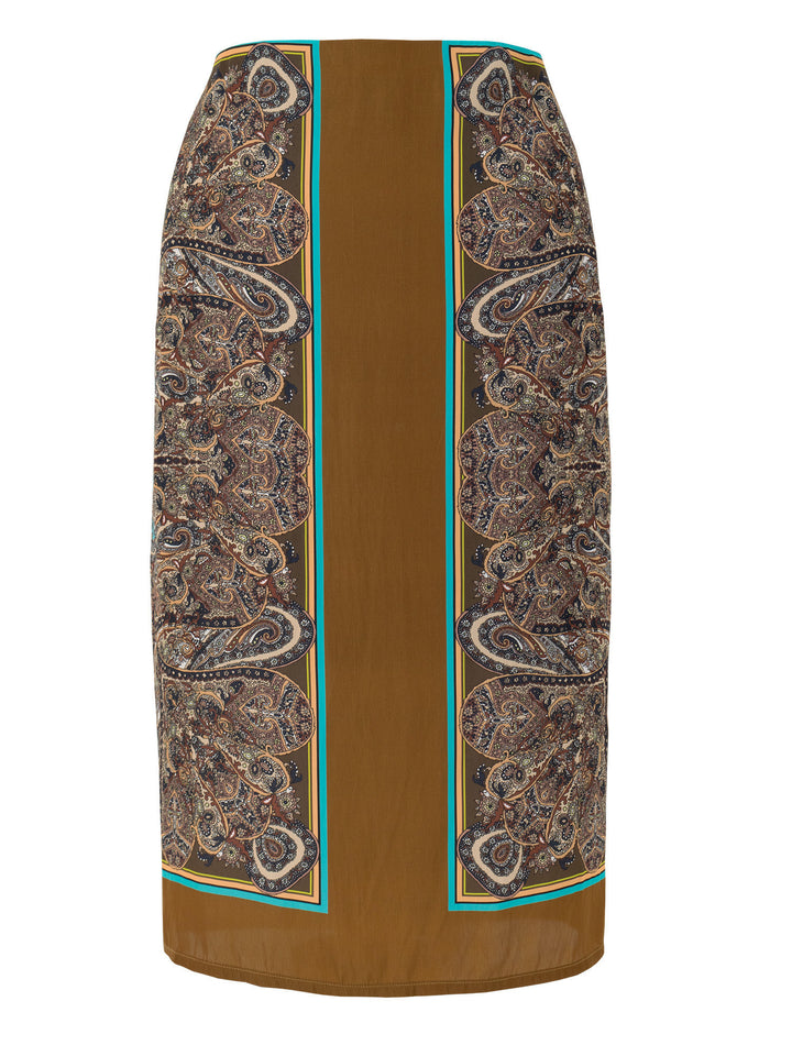 Wrap Paisley Skirt