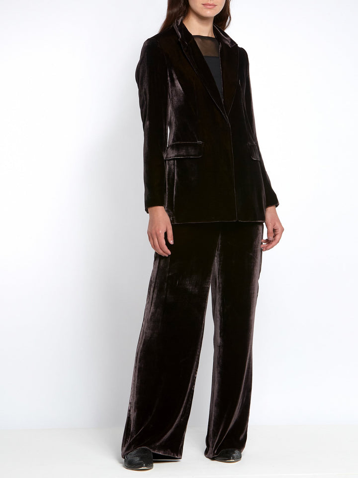 Tina Velvet Mulberry Blazer
