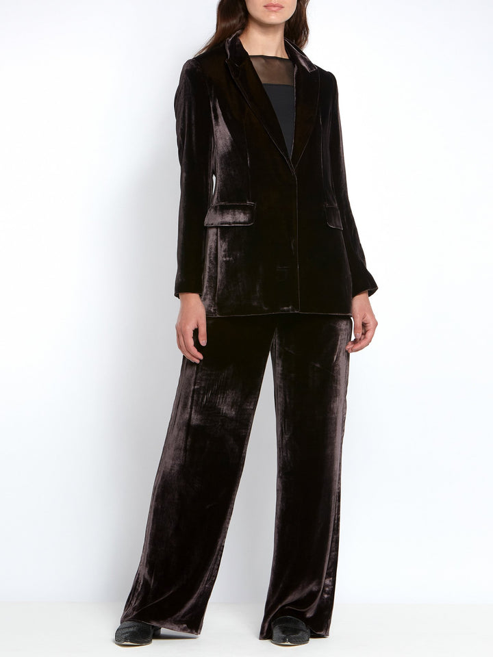 Tina Velvet Mulberry Blazer