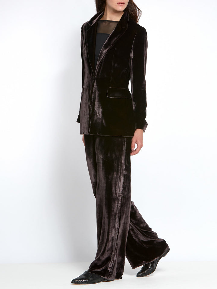 Tina Velvet Mulberry Blazer