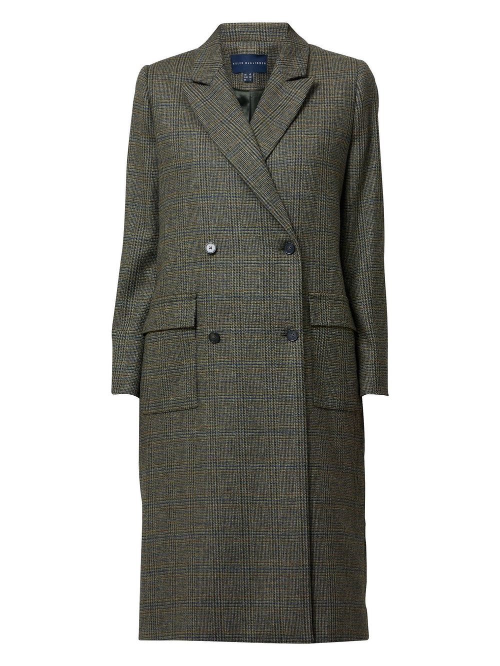 Introducing Victoria, a contemporary twist on our beloved heritage tweed, infused with an irresistible 80's vibe. This double-breasted coat features concealed fastenings, patch pockets and falls below the knee, exuding a timeless elegance. With a confident swagger for the new season, Victoria offers unmatched versatility as it effortlessly complements any ensemble.