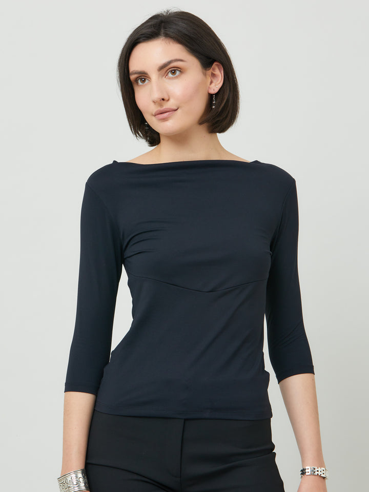Ciara Cowl Black Top