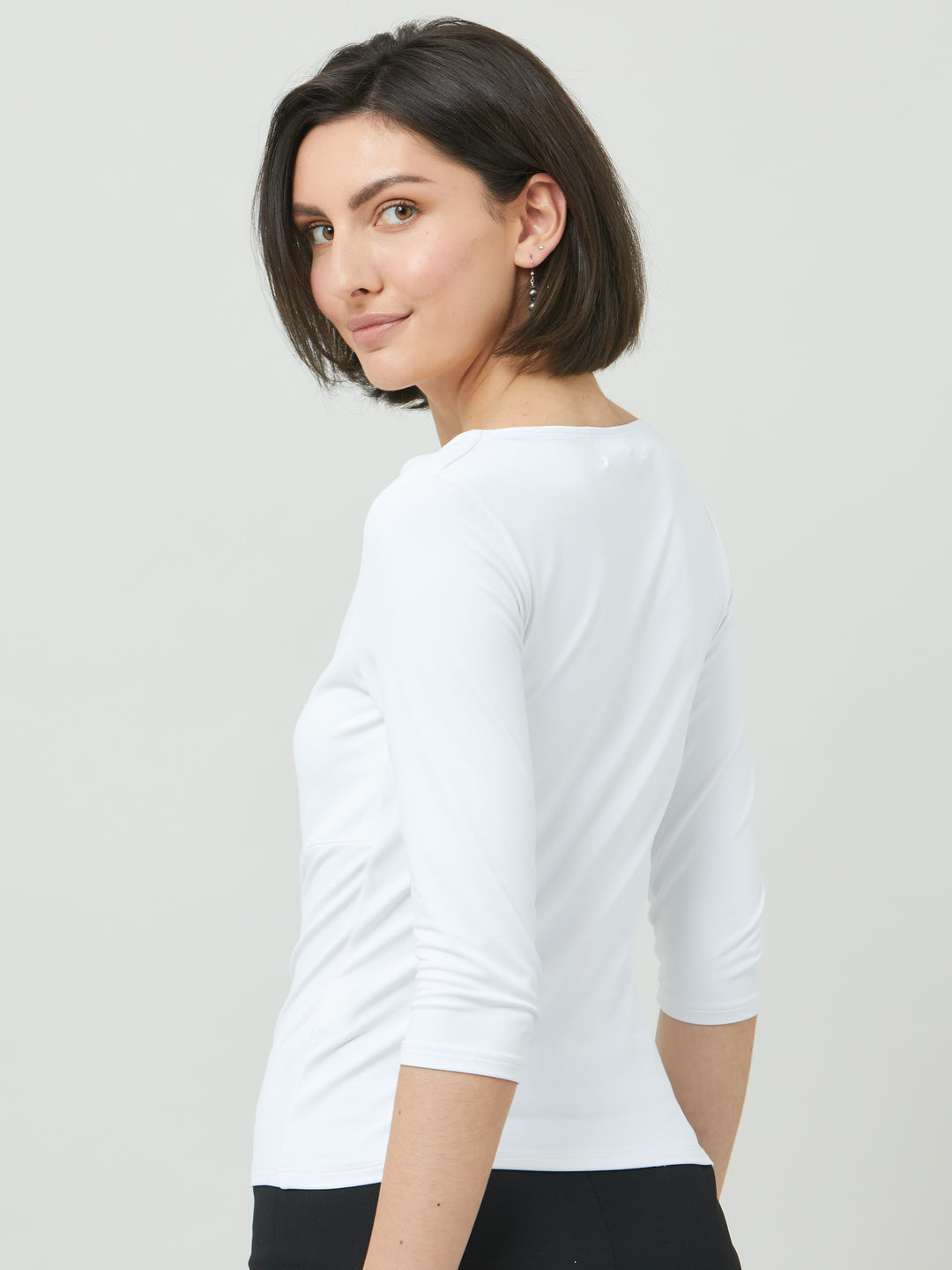 Ciara Cowl White Top