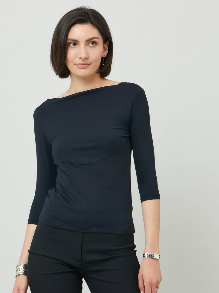 Ciara Cowl Black Top